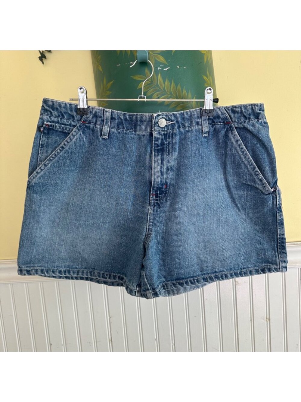 Ralph Lauren Denim 4" Deck Shorts Size 14 Blue 100% Cotton Casual Summer Wear